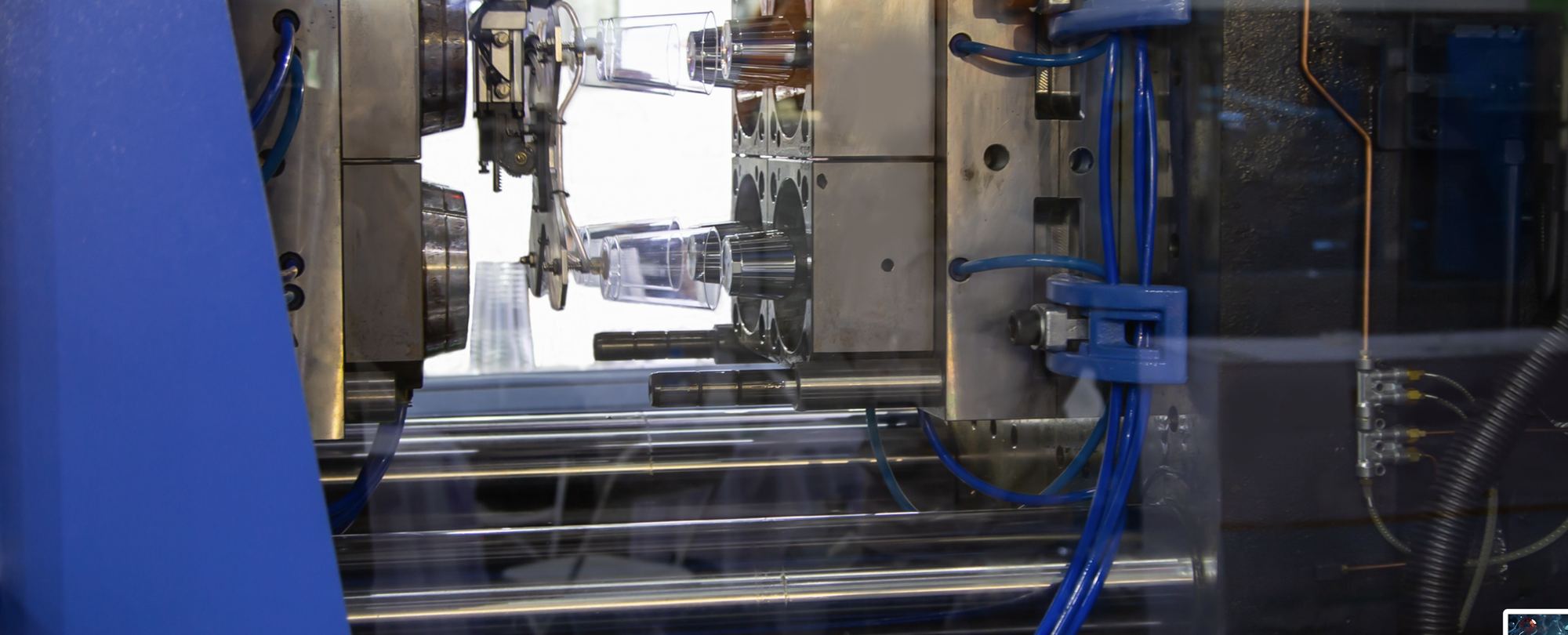 Inside an injection moulding machine